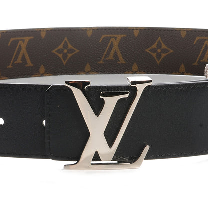 Louis Vuitton Macassar Monogram LV Initiales Reversible Belt95 38 2 of 6