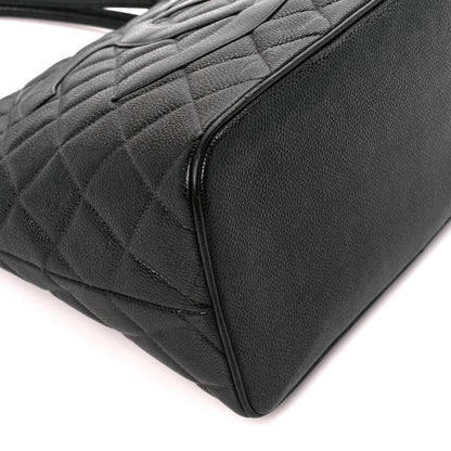 Chanel Caviar Quilted Medallion Tote Black 9 of 10