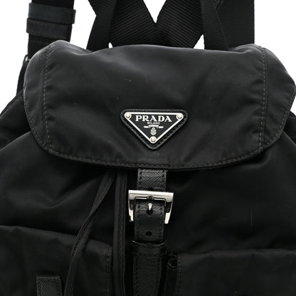 Prada Tessuto Nylon Saffiano Small Backpack Black 8 of 12