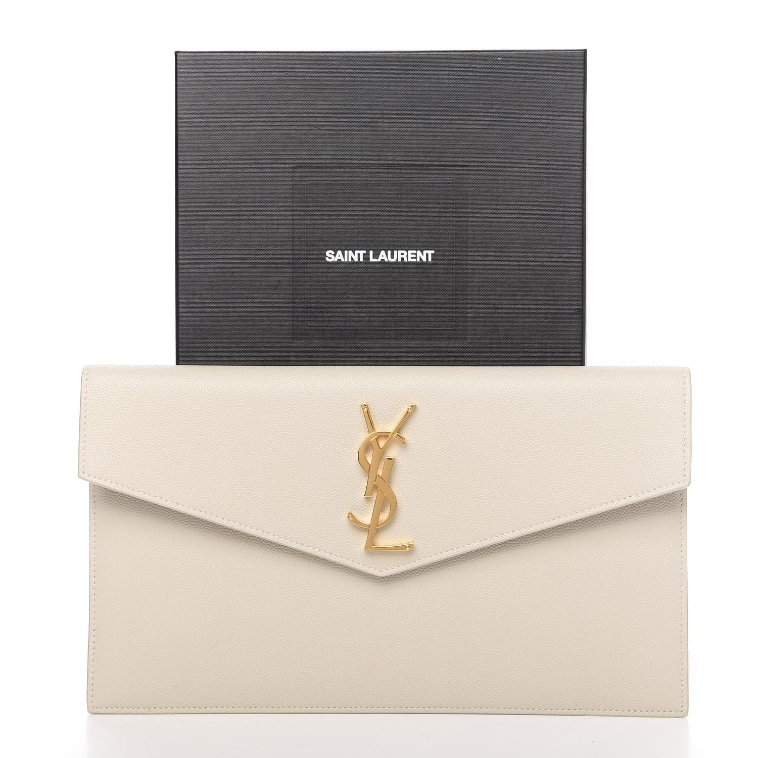 Saint Laurent Grain De Poudre Uptown Pouch Crema Soft 8 of 8