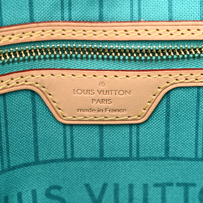 Louis Vuitton Monogram V Neverfull MM Turquoise 7 of 12