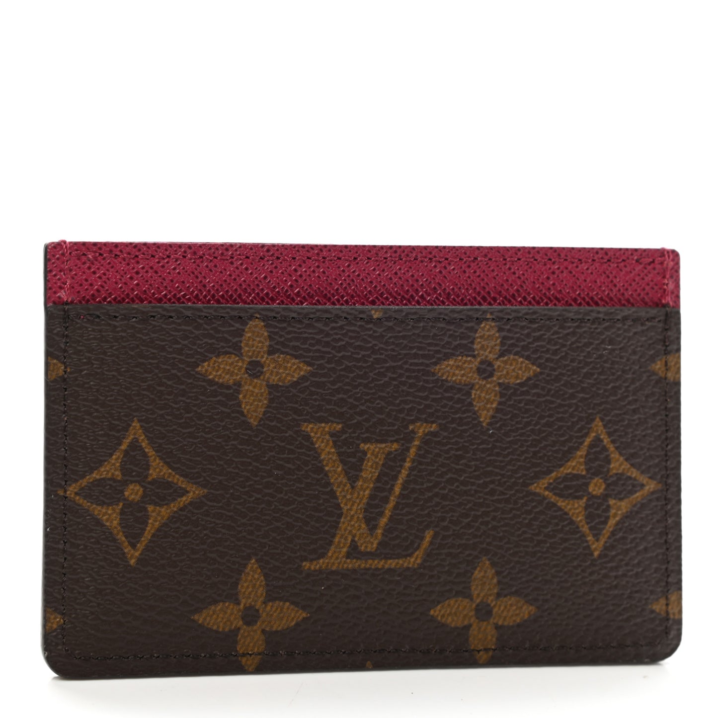Monogram Card Holder Fuchsia