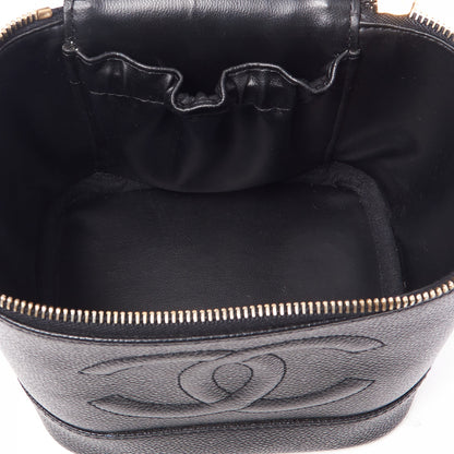 Chanel Caviar Cosmetic Vanity Bag Black 4 of 10