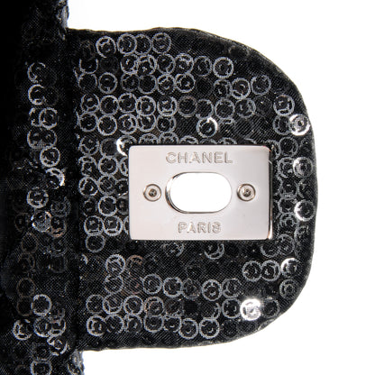 Chanel Hidden Sequin Maxi Flap Black 8 of 8