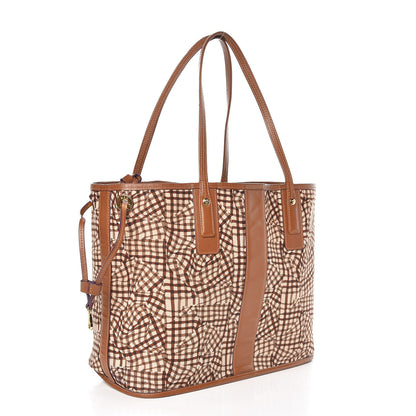 MCM Visetos Medium Liz Reversible Shopper Tote Cognac 6 of 13