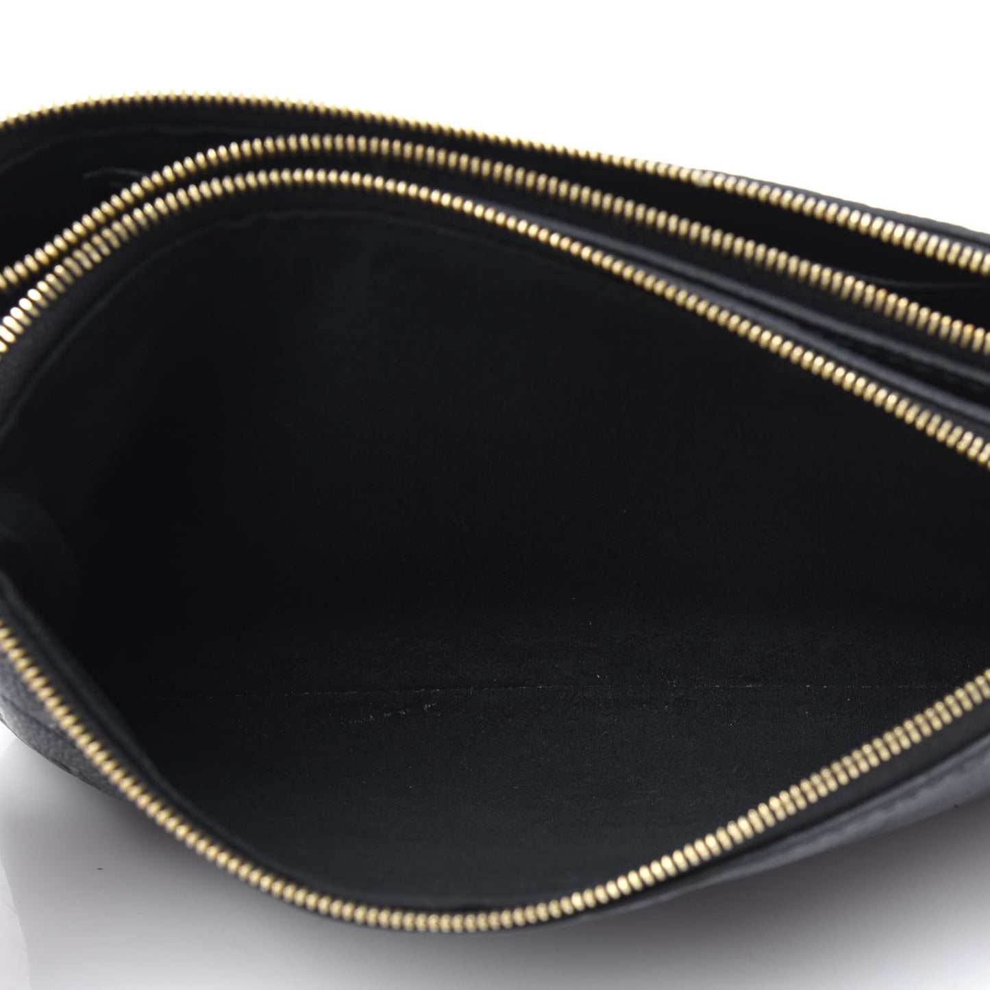 Empreinte Double Zip Pochette Black