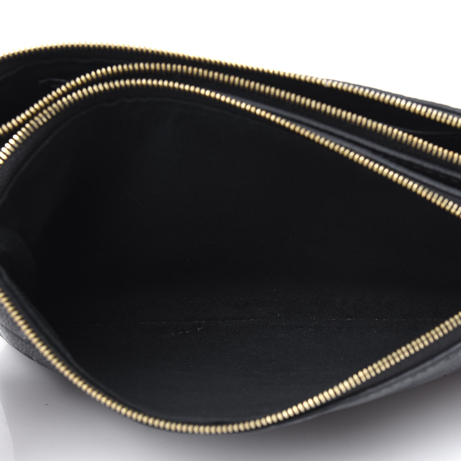 Louis Vuitton Empreinte Double Zip Pochette Black 6 of 17