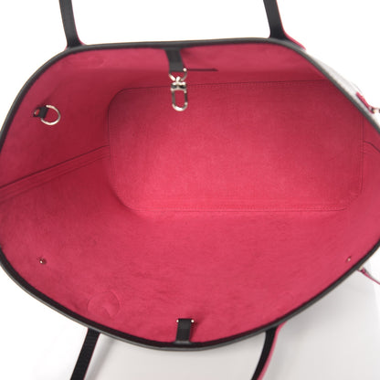 Louis Vuitton Epi Neverfull MM Black Hot Pink 5 of 7