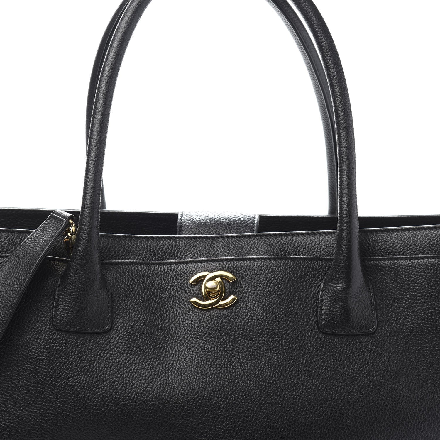 Chanel Calfskin Cerf Executive Shopper Tote Black 15 of 15