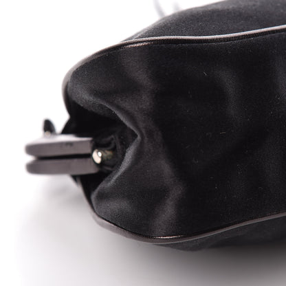 Prada Satin Kisslock Clutch Black 9 of 10