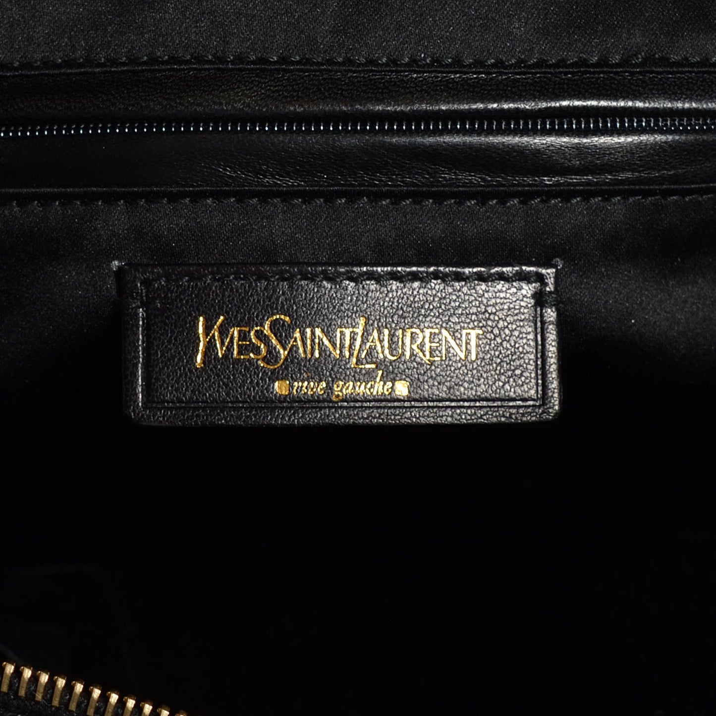 Patent Calfskin Large Muse Black