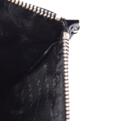 Burberry Patent Patchwork Check Wristlet Pouch Black 7 of 8