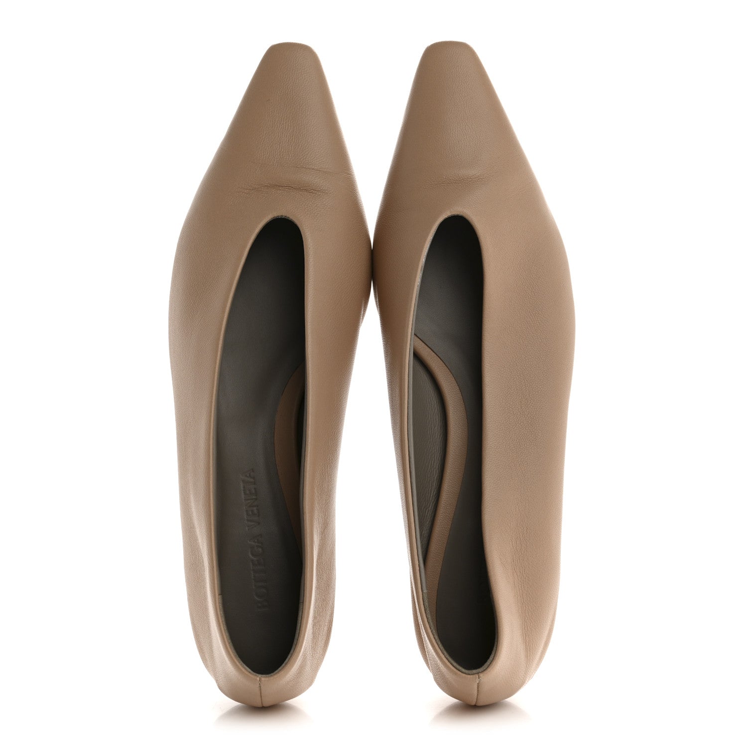 Bottega Veneta Nappa Dream Almond Ballet Flats 37 Nude 2 of 8