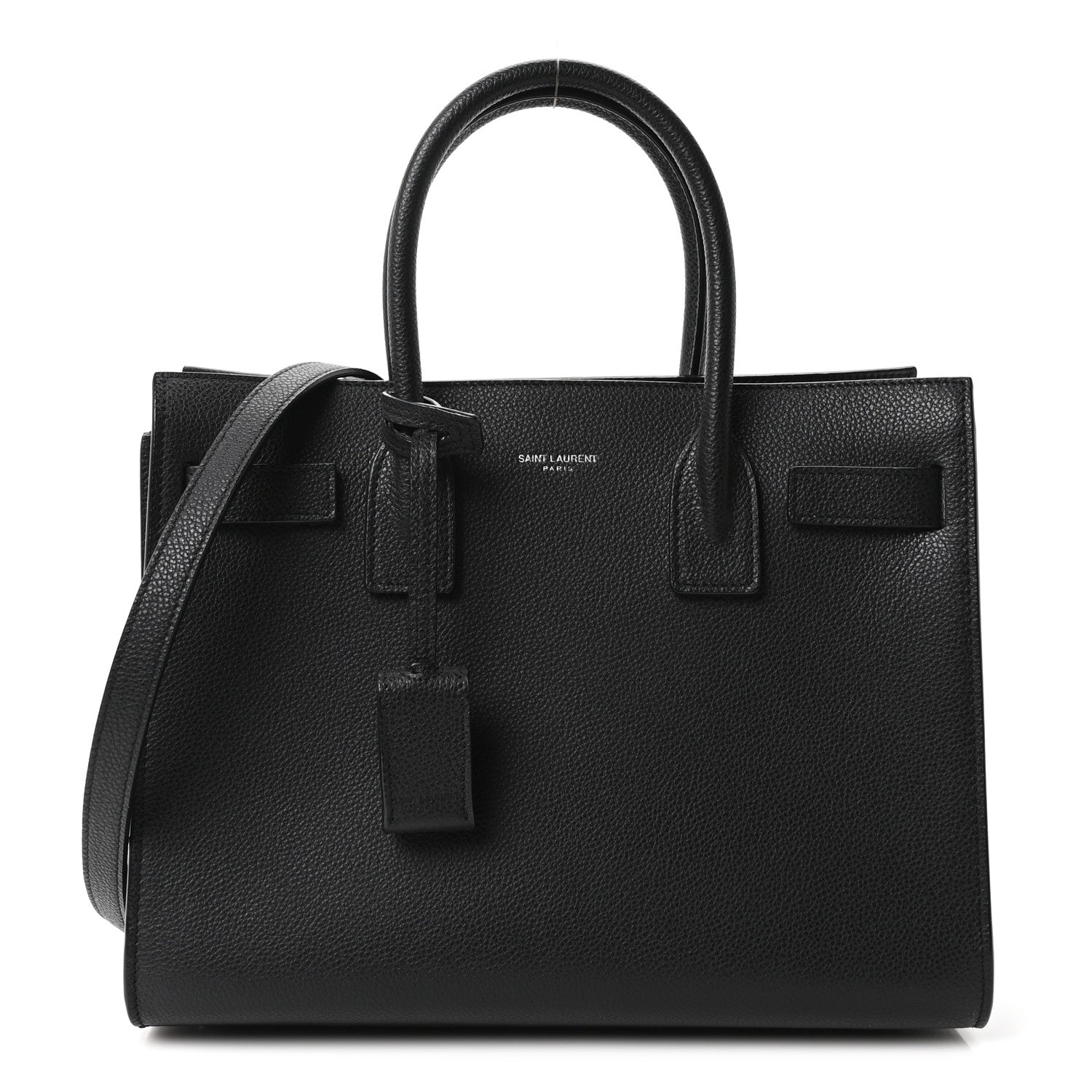 Saint Laurent Grained Calfskin Baby Sac De Jour Black 1 of 11