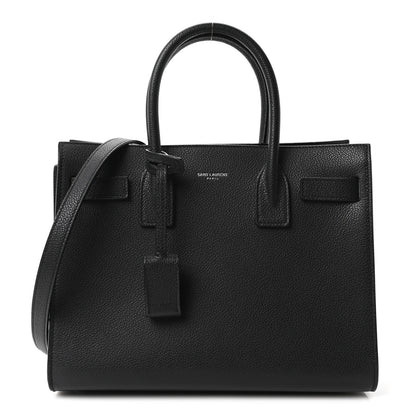 Saint Laurent Grained Calfskin Baby Sac De Jour Black 1 of 11