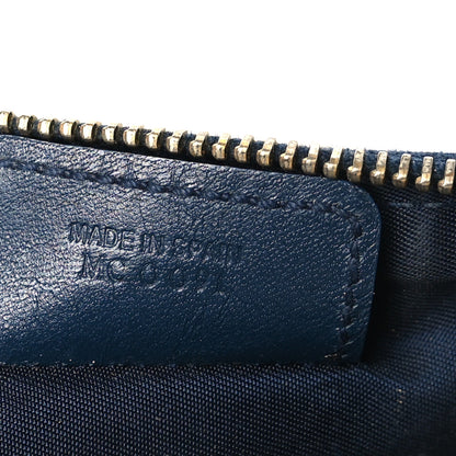 Christian Dior Monogram Mini Saddle Pochette Navy 7 of 10