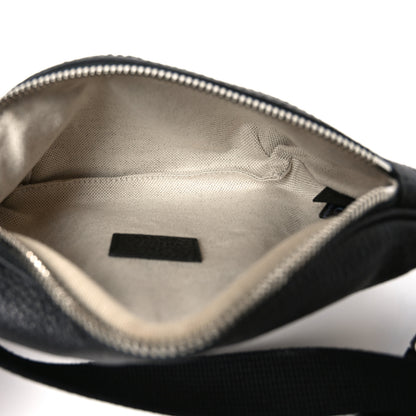 Gucci Piuma Calfskin Jumbo GG Embossed Small Belt Bag Black 5 of 10