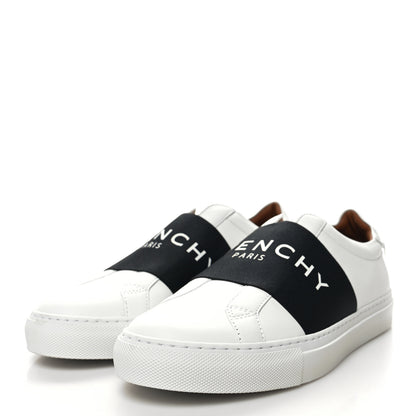 Givenchy Calfskin Band Logo Womens Urban Street Sneakers 39 White Black 3 of 9