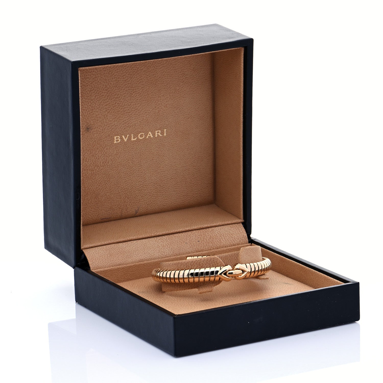 Bulgari 18K Yellow Gold Stainless Steel Tubogas Cuff Bracelet 8 of 8
