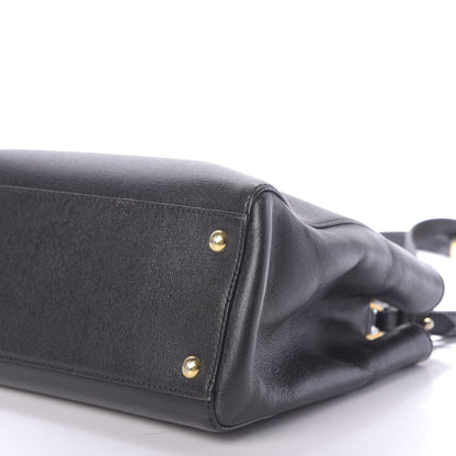 Fendi Vitello Elite Petite 2Jours Tote Black 7 of 16