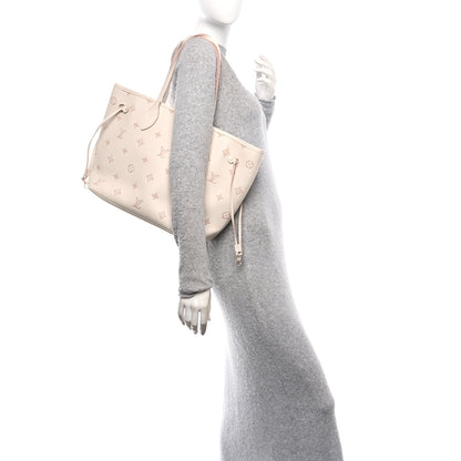 Louis Vuitton Monogram Debossed Neverfull MM Eden 2 of 9