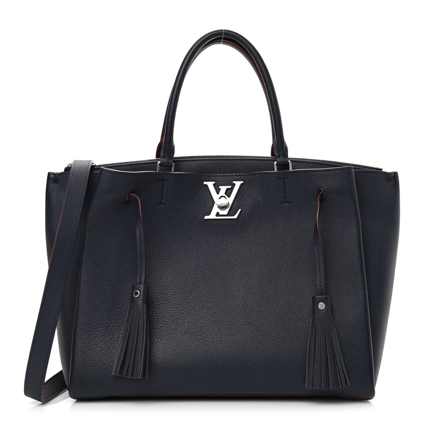 Calfskin Lockmeto Marine Rouge