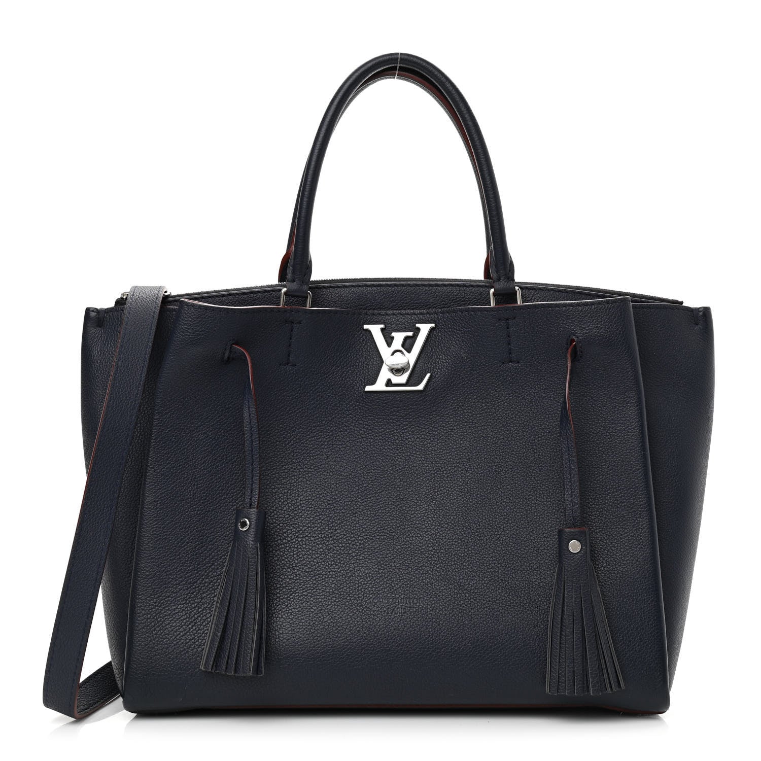 Louis Vuitton Calfskin Lockmeto Marine Rouge 1 of 11