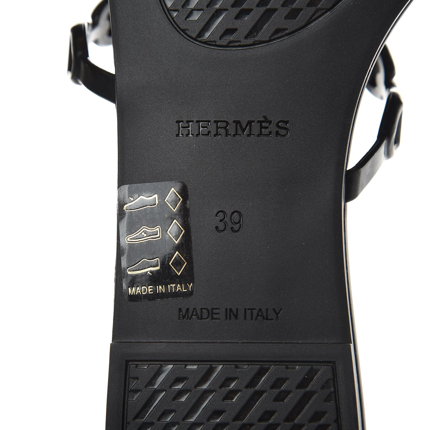 Rubber Chaine d'Ancre Rivage Sandals 39 Black