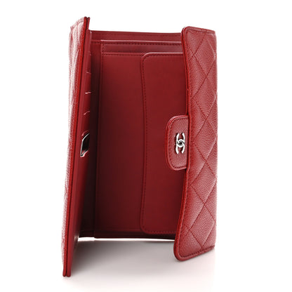 Chanel Caviar Quilted Large Flap Wallet Red 5 of 10
