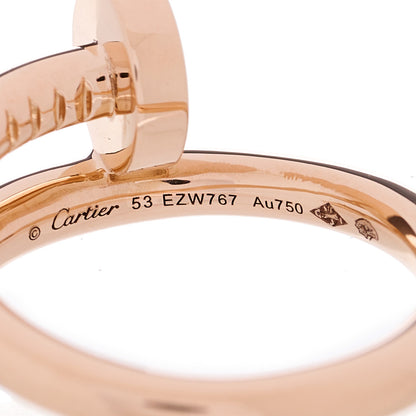 Cartier 18K Pink Gold Juste Un Clou Ring 53 6.25 4 of 5
