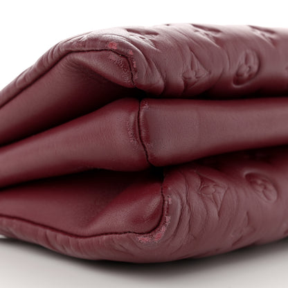 Louis Vuitton Lambskin Embossed Monogram Coussin PM Wine 8 of 10
