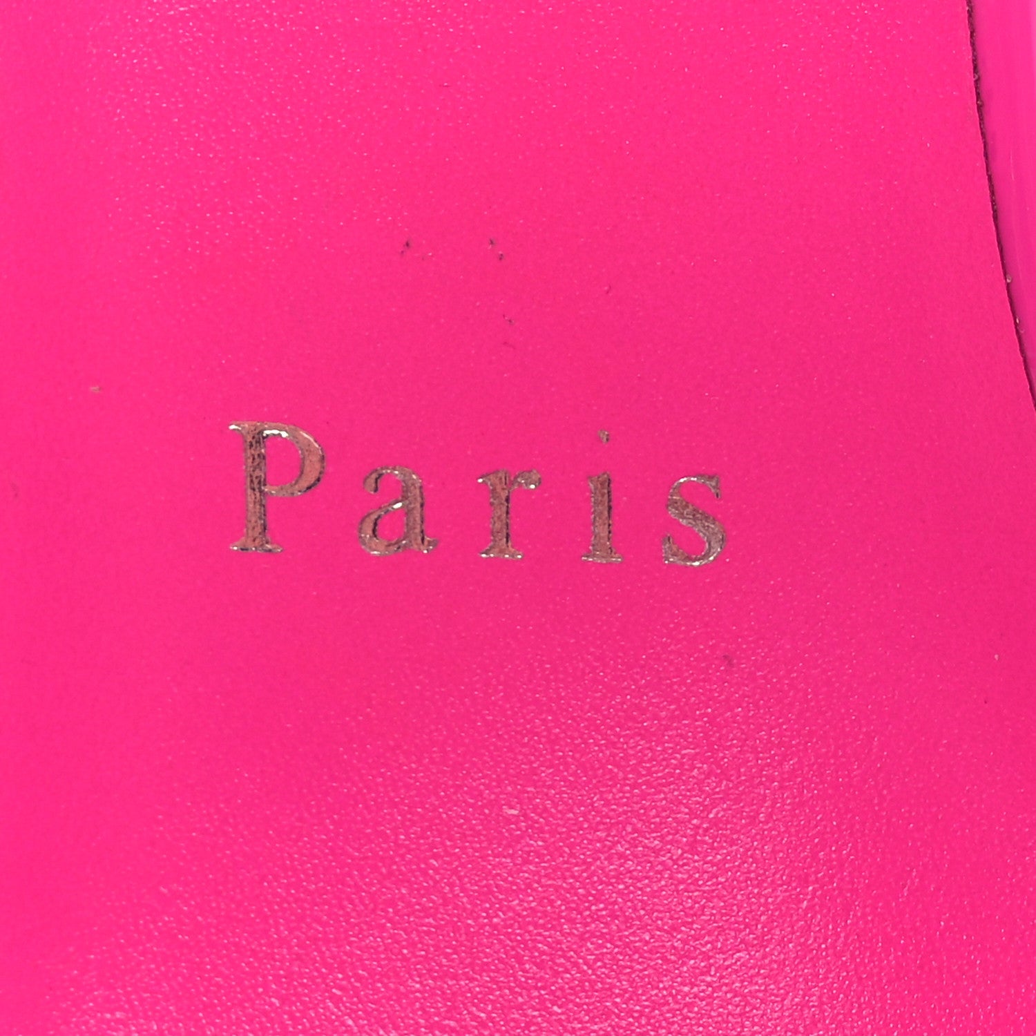 Christian Louboutin Patent Glossy Lipgloss Queen 100 Sandals 39.5 Fuchsia 9 of 11