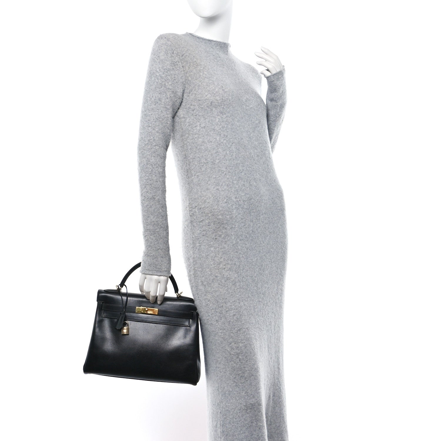 Hermes Box Kelly Retourne 32 Black 2 of 20