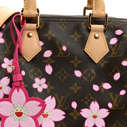 Louis Vuitton LV X TM Monogram Cherry Blossom Speedy Bandouliere 25 Sakura Brown 7 of 9