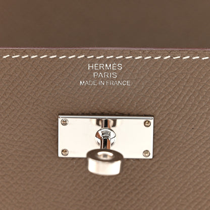Hermes Epsom Kelly Longue Wallet Etoupe 6 of 9