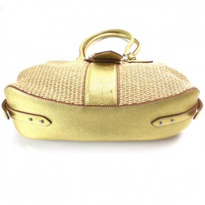 Prada Paglia Straw Leather 4 of 11