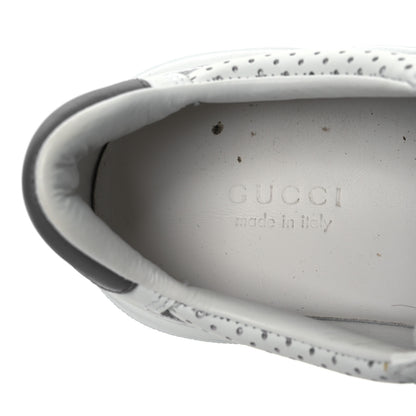 Gucci Calfskin Web Perforated Womens Platform 55mm Sneakers 36 White Bright Splash 9 of 10