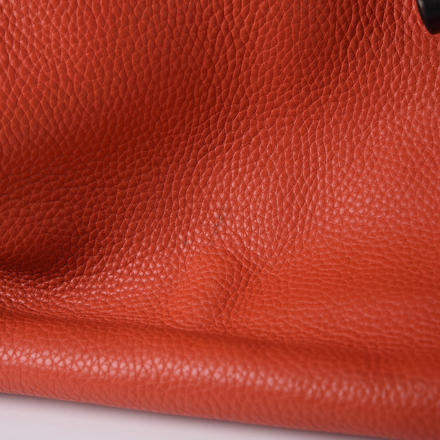 Cellarius Calfskin Large Bamboo Daily Top Handle Bag New Dark Orange