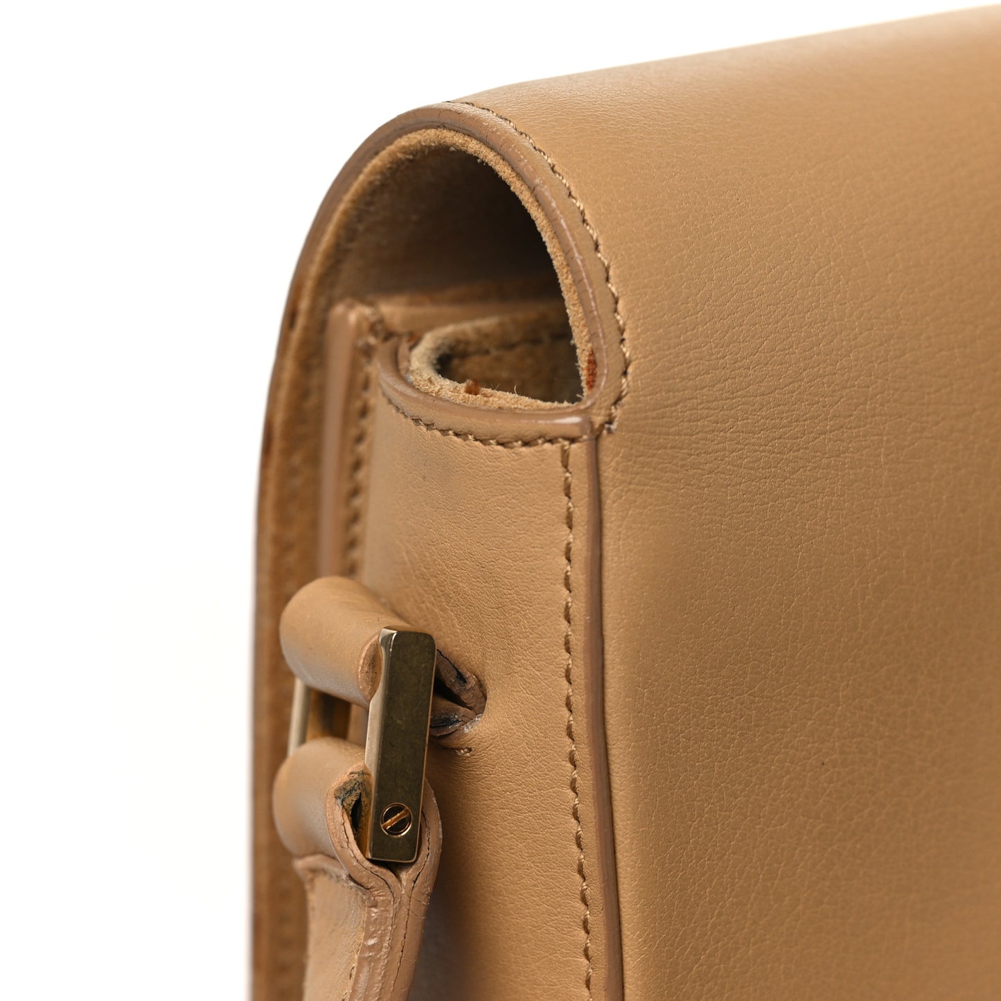 Calfskin Classic Y Satchel Beige