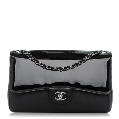 Chanel Patent Calfskin Jumbo Classic Pure Double Flap Black 1 of 8