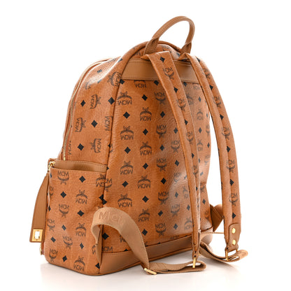 MCM Visetos Studded Medium Dual Stark Backpack Cognac 2 of 9