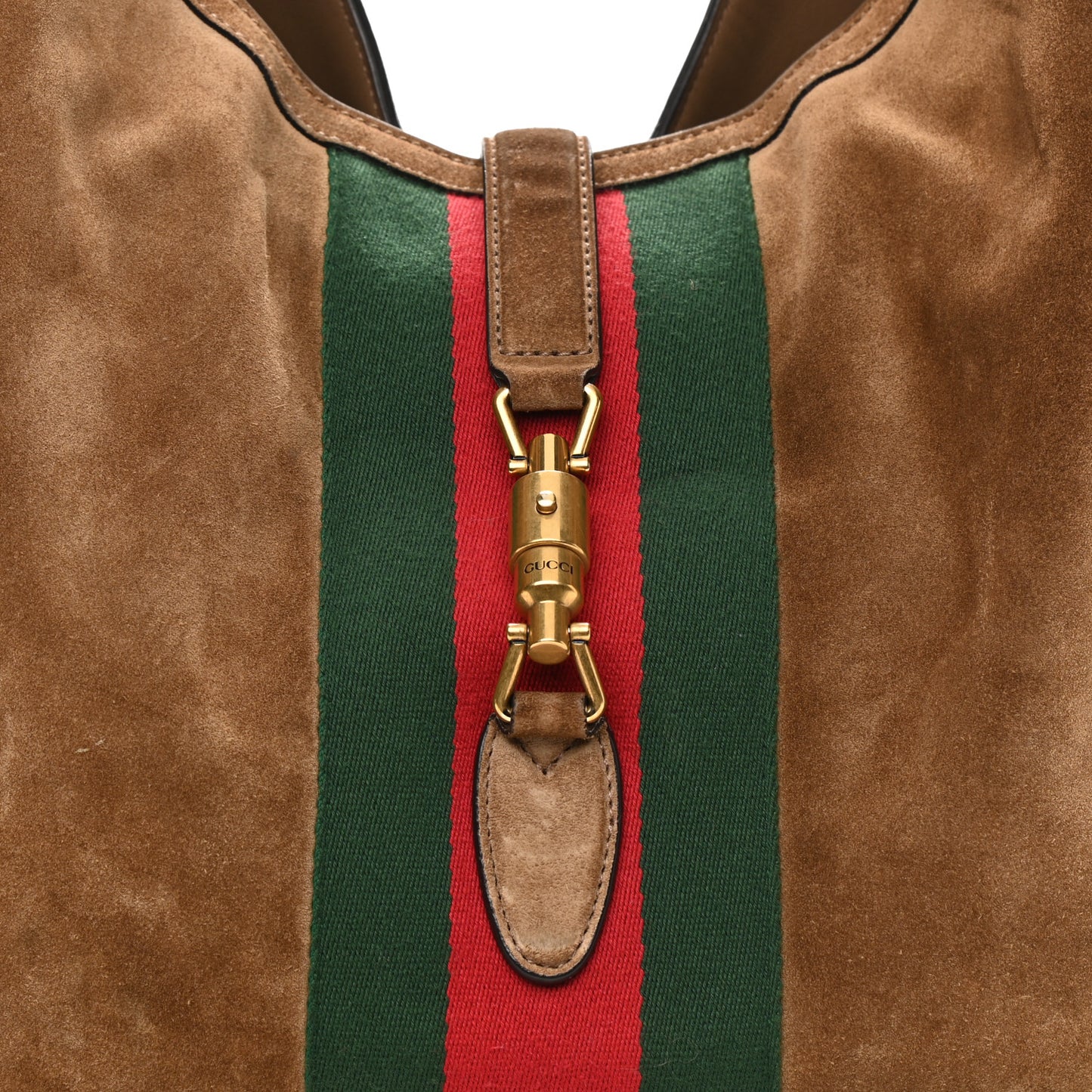 Suede Cudu Web Large Jackie Hobo Marron Glace