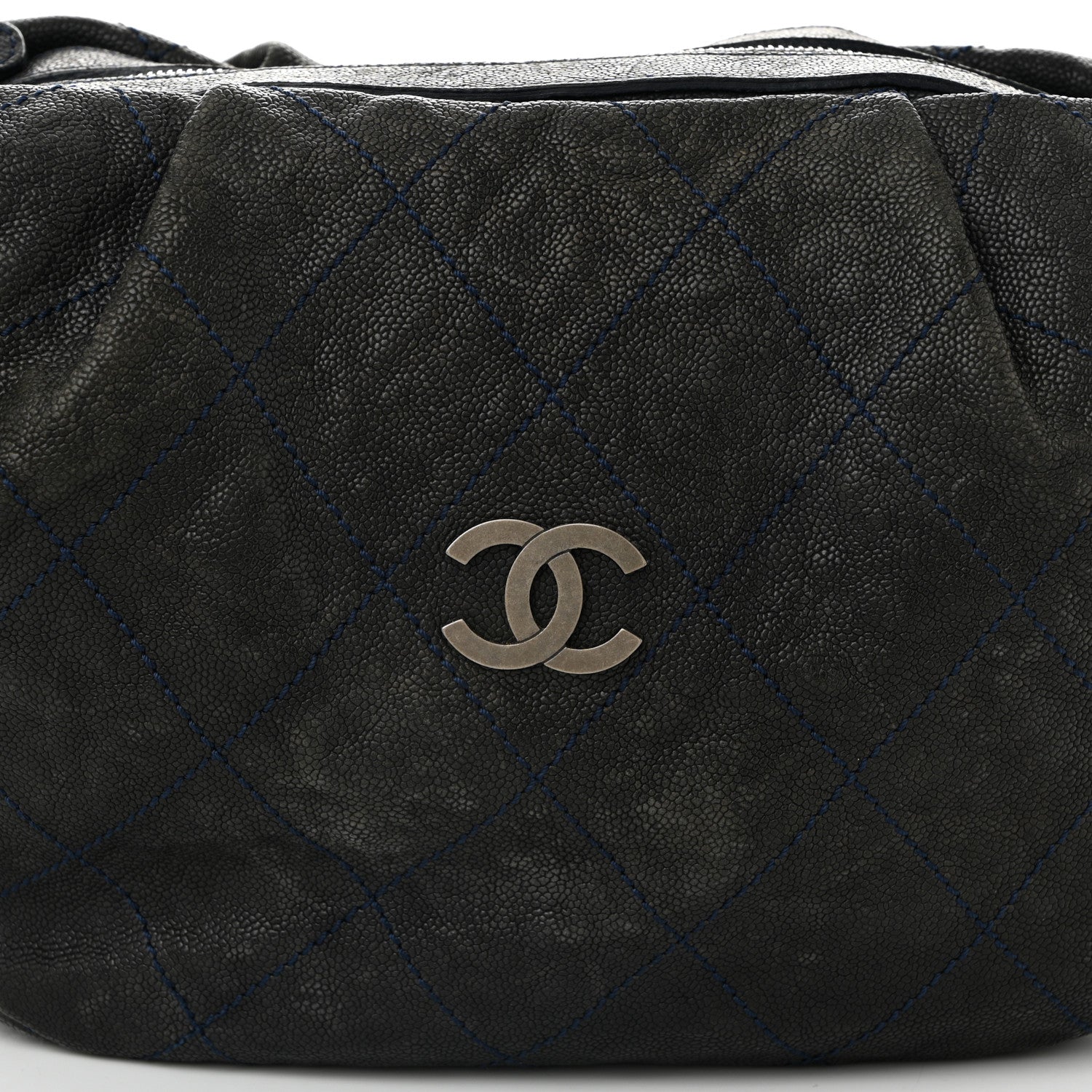 Chanel Caviar Stitched Outdoor Ligne Hobo Black 8 of 10