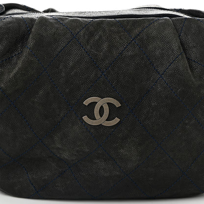 Chanel Caviar Stitched Outdoor Ligne Hobo Black 8 of 10