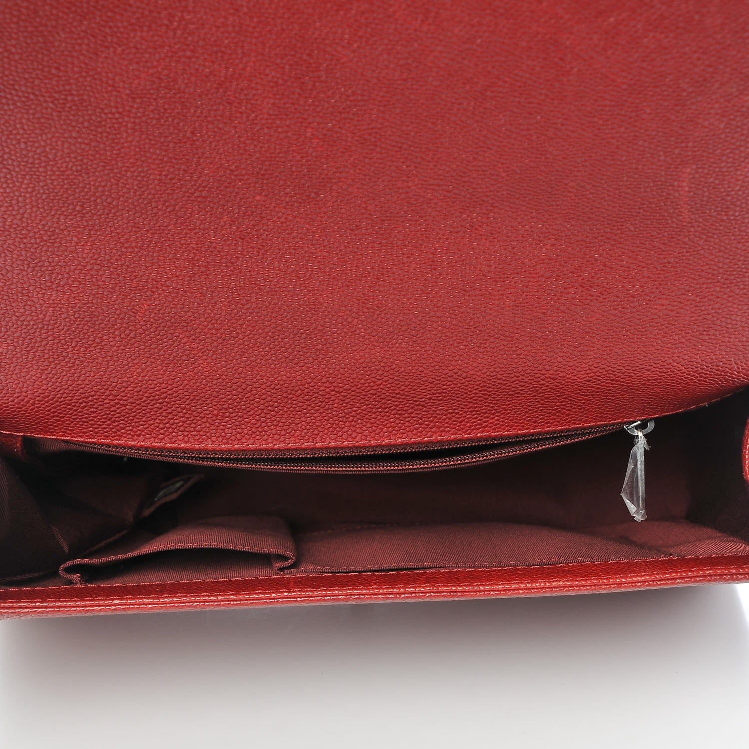 Chanel Caviar Quilted Large Boy Flap Dark Red 7 of 10