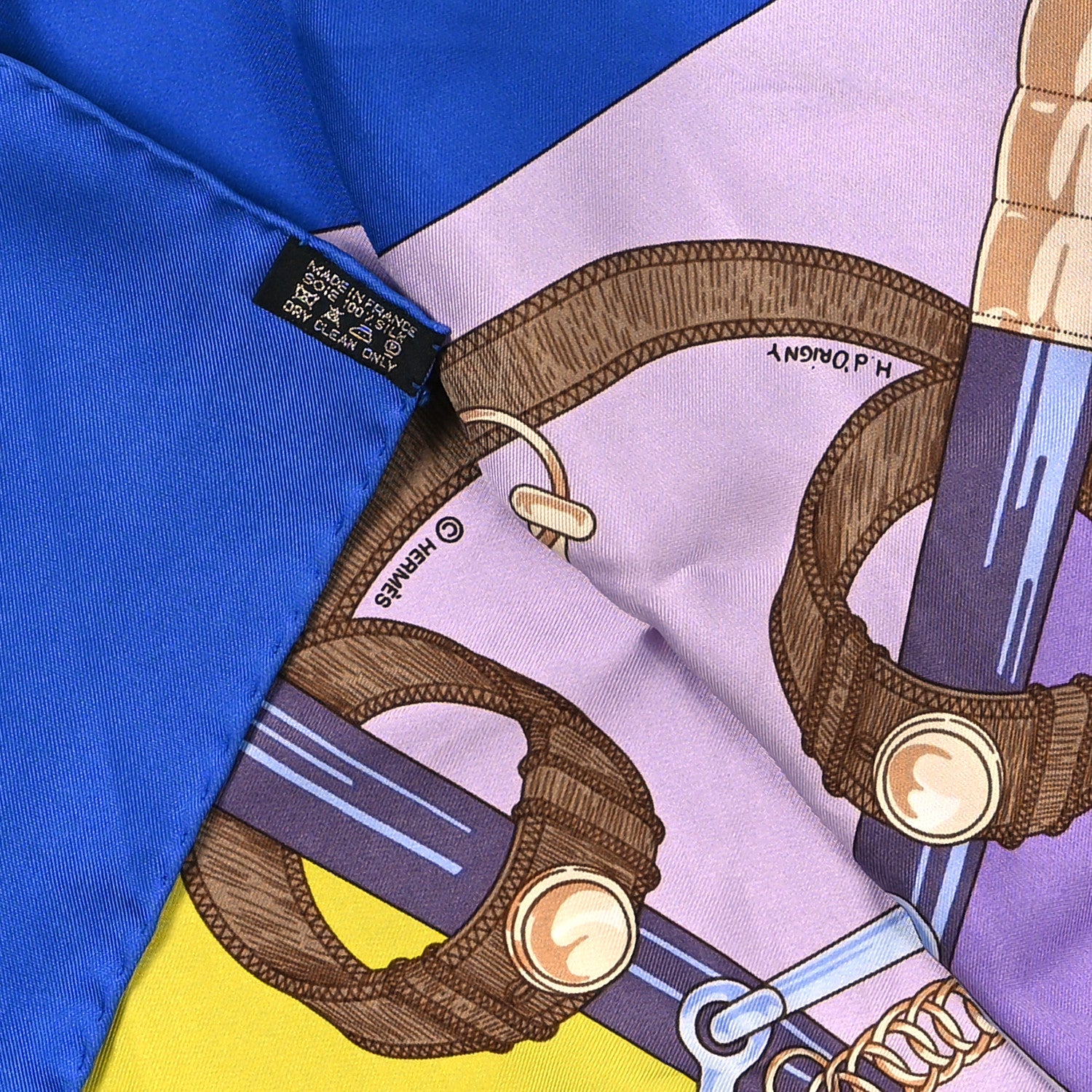 Hermes Silk Eperon D'Or Shawl 140 3 of 3