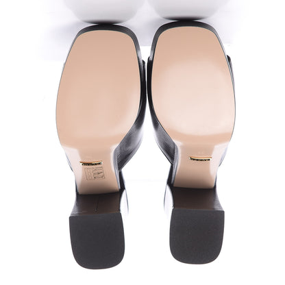 Gucci Granada Kid Houdan Platform Slide Sandals 36 Black 4 of 8