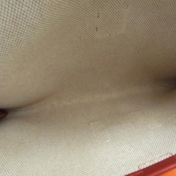 Box Leather Jige Clutch Rouge