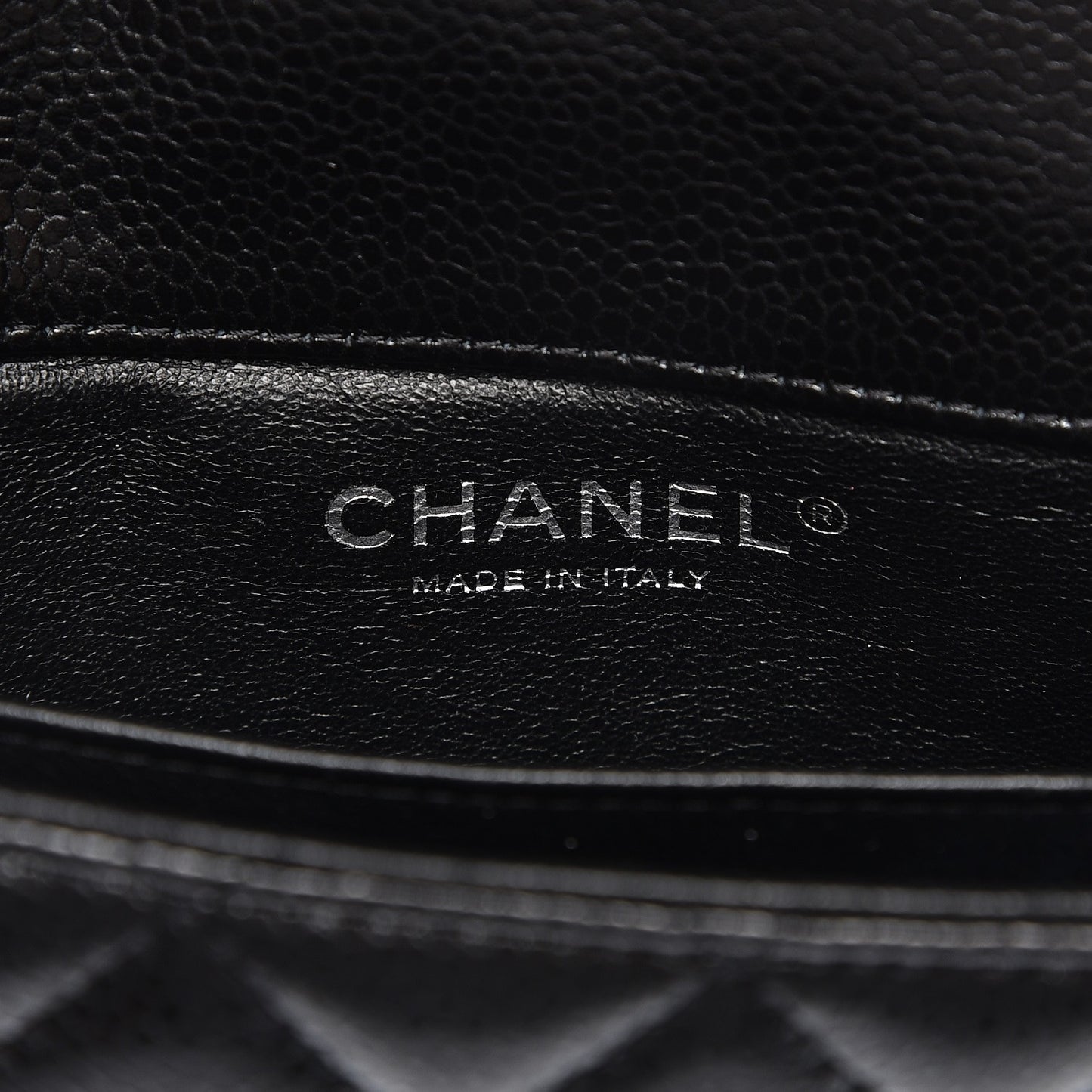 Caviar Quilted Extra Mini Flap Black
