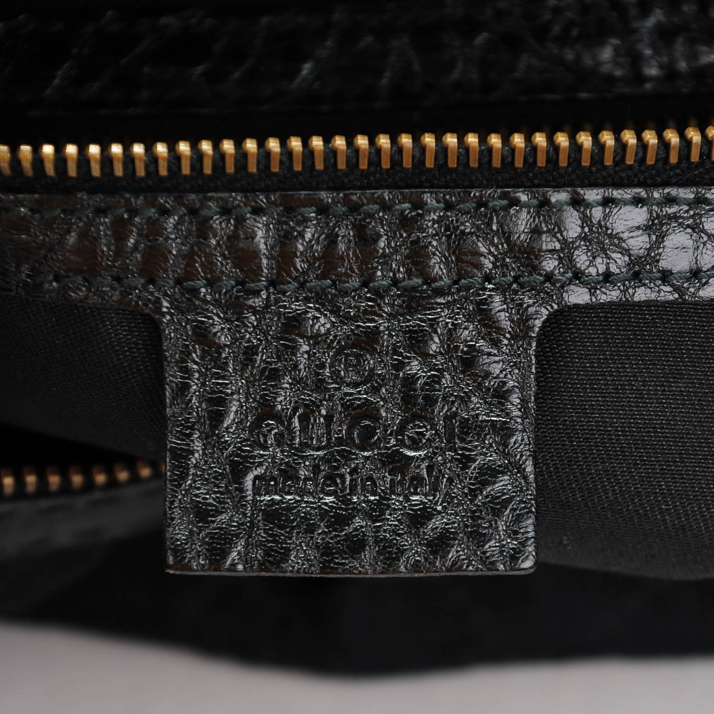 Monogram Interlocking Medium Hobo Black